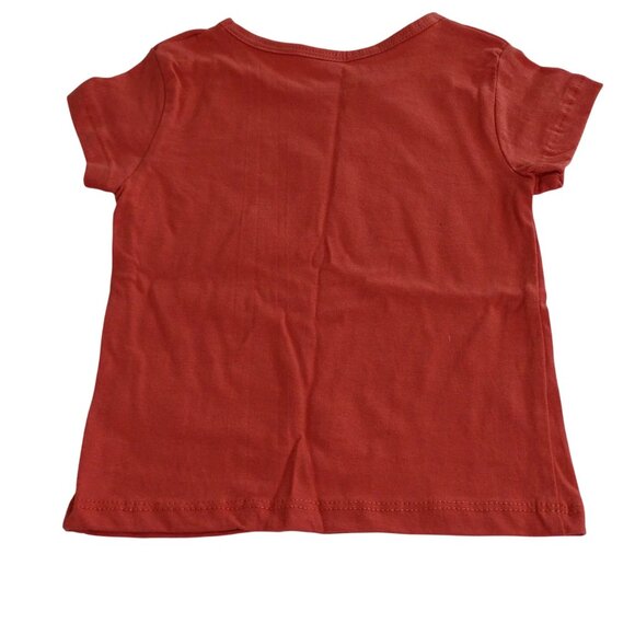 Lot of 2 One Step Up T-Shirts Pink Graphic and Solid Salmon Girls Size 4T - Picture 7 of 8